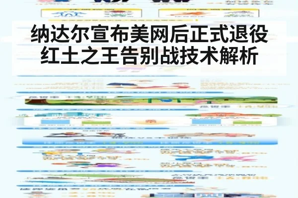 纳达尔宣布美网后正式退役 红土之王告别战技术解析
